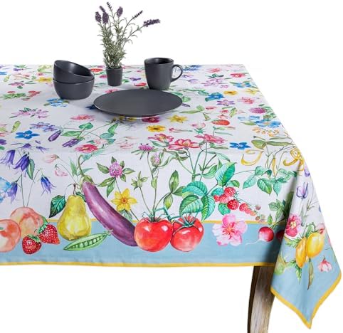Maison d' Hermine Table Cloth Rectangle Table Reusable 100% Cotton 60"x120" by MaisondHermine