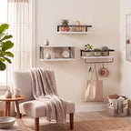 Fixwal Wall Mounted Bathroom Shelves Over Toilet (3+1 White) - Image 6