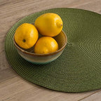 Now Designs Disko Round Placemats, Disko Fir, Set of 4 - Image 2