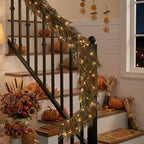Valery Madelyn 9ft Artificial Norfolk Pine Fall Garland for Mantle - Image 6