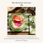 MACKENZIE-CHILDS Wood Napkin Ring Set, Black-and-White Courtly Check - Image 6