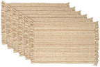 DII Variegated Tabletop Collection, Placemat Set3x19, Taupe, 6 Piece - Image 2