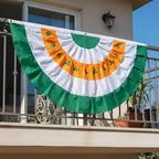 SYII Irish Bunting Flag 3x6 FT, Embroidered Shamrock Ireland Bunting flags, 210D Polyester Saint Patrick's Day Banner, Outdoor Heavy Duty St Patrick's Day Bunting Flag, St. Patrick's Day Decorations - Image 5