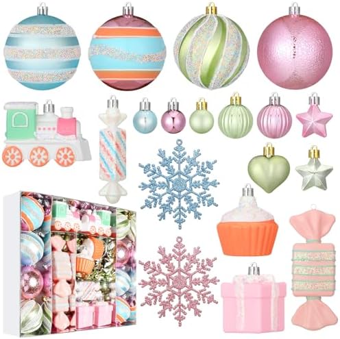 Halloscume 80 Pcs Christmas Tree Ornament Dessert Cupcake Candy, Sweet by Halloscume
