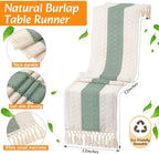 6 Sets Dining Table Decoration Boho Placemat, Green, 12x72 - Image 4