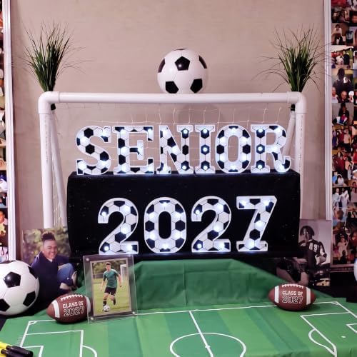 Honoson 10 Pcs Senior 2027 Soccer Party Decoration Sport Senior Night Light - Image 6
