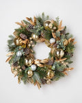 Balsam Hill | Artificial Christmas Wreath for Front Door | Un-lit Realistic Greenery | Indoor & Outdoor Christmas Decor (Gilded Forest 28") by BalsamHill