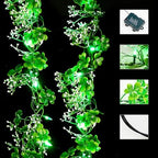 BlcTec 9.85 FT St Patrick's Day Garland with 50 LED Green Lights, Battery Operated Irish Garland Lights with 8 Lighting Modes & Waterproof for Home, Porch, Front Door, Table, Mantle Décor, 1Pack - Image 6