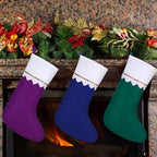 Zubebe 60 Pcs Felt Christmas Stockings Bulk, 15'',Mix Color - Image 4