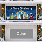 Garage Door Christmas Cover 7x16FT: Garage Nativity Scene Decorations with Bar Magnets & Ropes, Holiday Garage Door Banner Decorative Xmas for Indoor Outdoor [Include Installation Instructions] - Image 4