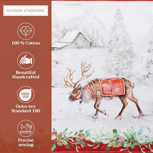 Maison d' Hermine Placemats Set of 4 Reusable 100% Cotton (13"x19") - Image 2