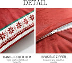 ISAENNE French Chrismas Velvet Throw Pillow Cover,Set of 2,18"x18"-Carol D - Image 5