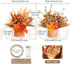 2 Pack Thanksgiving Centerpiece Fall Table Flower - Image 2
