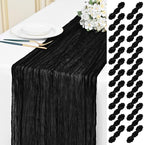 24 Pack Black 10Ft Cheesecloth Table Runner by Unknown