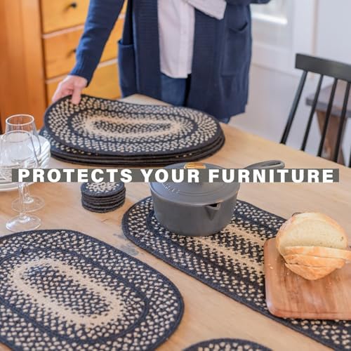Homespice Manchester Jute Braided Table Runner, Rect 8x28 Set of 2 - Image 3