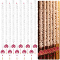 6 Pcs Indian Garland for Decor 33 Inch Lotus Diwali Hanging Decor, White by Unknown