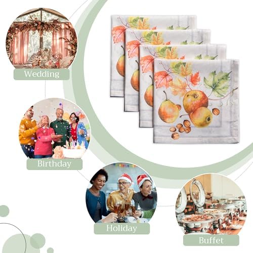 Maison d' Hermine Cloth Napkins Set of 4 Reusable 100% Cotton (20" x 20") - Image 6