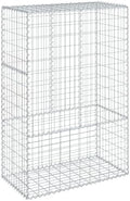 vidaXL Gabion Basket with Cover 39.4"x19.7"x59.1" Galvanized Iron by vidaXL