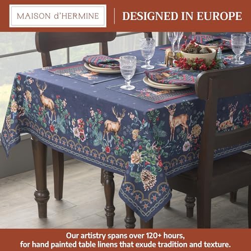 Maison d' Hermine Table Cloth Rectangle Table Reusable 100% Cotton 70"x120" - Image 2