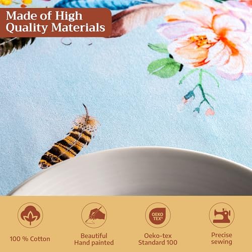 Maison d' Hermine Table Cloth Square Table Reusable 100% Cotton 60"x60" - Image 3