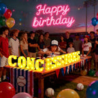 Aurelema 11 Pcs Concessions Baseball Decorations LED Letter Lights Sign - Image 6