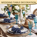 Bokon 50 Pcs Gold Napkin Rings Metal Napkin Holders Bulk, Flower - Image 5