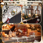 MorningRo 4 Pcs Stocking Holders for Mantel Iron Weighted,Snowflakes - Image 5