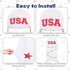 3 Pcs Patriotic Arch Cover Spandex Fitted 4ft 5ft 6ft,USA - Image 3