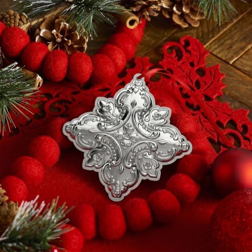 Wallace Sterling Silver Grande Baroque Snowflake Ornament 2026-29th Edition Annual Collectible, Handcrafted in USA, Comes with Gift Box, Ribbon and Velvet Pouch - Image 2