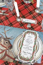 Red Plaid Paper Table Runner - Christmas Holiday Pattern for Parties or Weddings - Disposable Table Runner American Made - Image 3