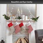 Nickel-Plated Christmas Stocking Holders 4-Pack with Snowflake & Tree Stand Colored Stones, Ideal for Fireplace & Shelf - Image 4