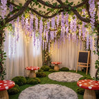 Enchanted Jungle Theme Decoration Set Artificial Purple Wisteria Vines by Afniimyapt