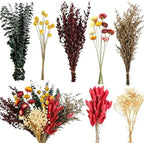 120+ Pcs Dried Flower Bouquet Set, Boho Floral for Fall Decor, Vase Crafts by Chflost-NaturalAesthetic