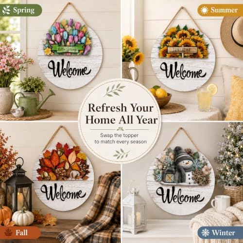 16 Pcs Interchangeable Welcome Sign for Front Door，1 SET - Image 5