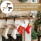 MorningRo 6 Pack 2 in 1 Stocking Holders for Mantle, Black Brass Bronze - Image 5