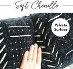 BLISSBLUSH Black Decorative Lumbar Pillow Cover 14X36, Boho Lumbar Throw Pillow For Bed, Long Decorative Pillow Case, Modern Accent Throw Pillow, 14 x 36 Textured Lumbar Pillow Decorative (COVER ONLY) - Image 2