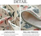 ISAENNE Designer Vintage Linen Table Runner,71"x12"-Daffy A - Image 5