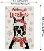 Seasonal Garden Flags Boxer Double Sided Flags Set of 11 Holiday Farmhouse Indoor Outdoor Yard Lawn Christmas Gifts Decorations 12.5x18 Inch - Image 2