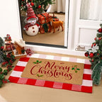 Moucuny 2 Christmas Outdoor Mat, Non Slip - Image 2