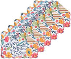 Anaya Bright Flowers 100% Cotton Set of 6 Placemats 13" x 19" by CFHome