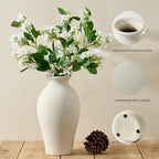 Ceramic Flower Vase Home Decor,11inches Large Farmhouse Table Vases - Image 3