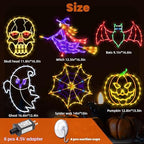 TRWYMZ Halloween Decorations - 16" Halloween Window Silhouette Lights - Image 2