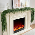 CLEANGOR 4Pcs 9FT Norfolk Pine Garlands for Christmas Decorations Indoor by Cleangor