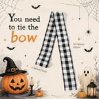 Pinkunn Pink Halloween Boo Porch Decor 47.2" Wood Sign with Large Bow - Image 6