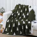 FuWeave 2 Pcs Christmas Tree Throw Blanket and Pillow Set, 50 x 60 in by FuWeave
