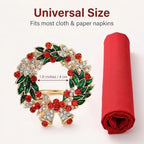 Christmas Napkin Rings Set of 12 Xmas Napkin Ring - Image 5