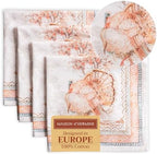 Maison d' Hermine Cloth Napkins Set of 4 Reusable 100% Cotton (20" x 20") by MaisondHermine
