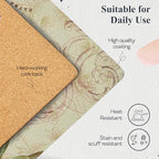 Pimpernel Olive Orchard Placemats, Set of 4 - Cork Backed & Heat Resistant - Image 4
