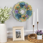 Northlight Artificial Floral Wooden Spring Wreath with Seed Pods - 14" - Image 4
