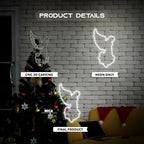 Kneeling Angels Neon Sign, Elegant Angel LED Neon Light Sign for Christmas Tree Decoration Dimmable USB Powered, Holy Glow Light Up Sign for Wall Home Holiday Church Décor & Customizable Gift - Image 4